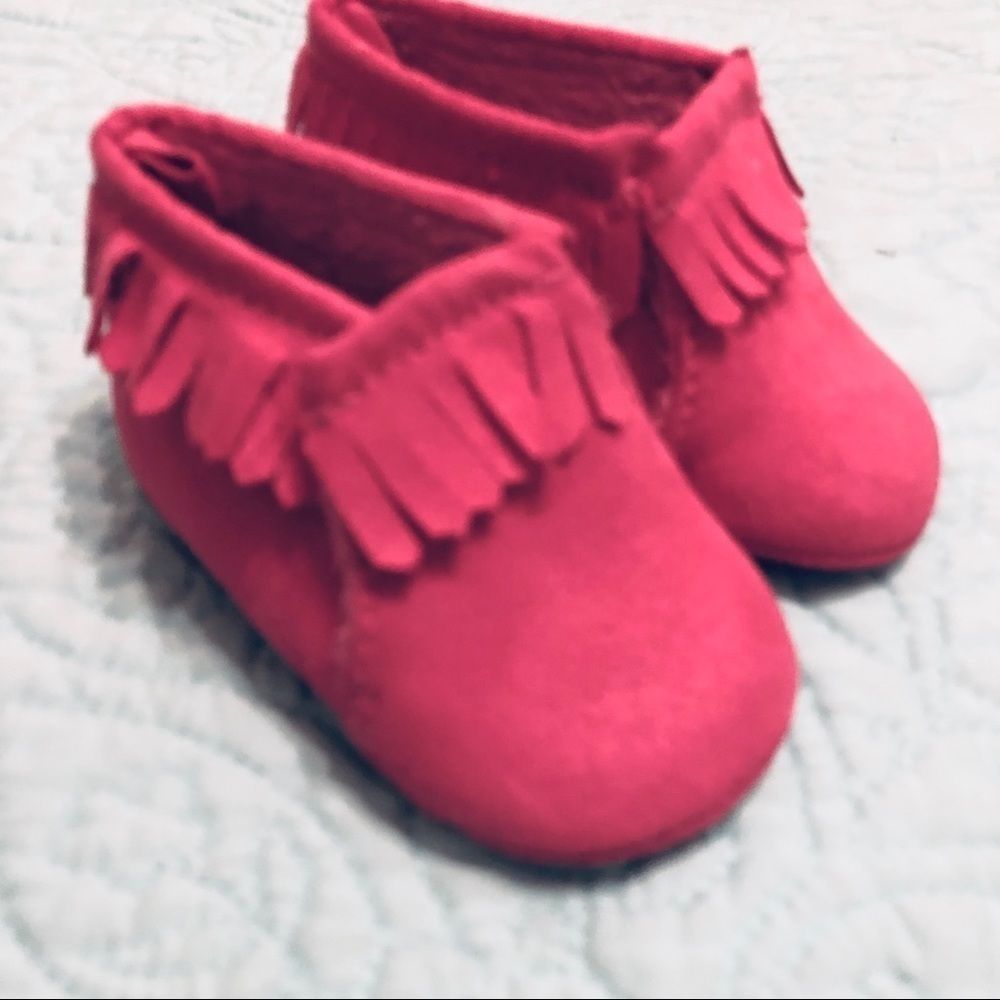 Carter’s  Magenta Boots Moccasins Shoes 0-3mo